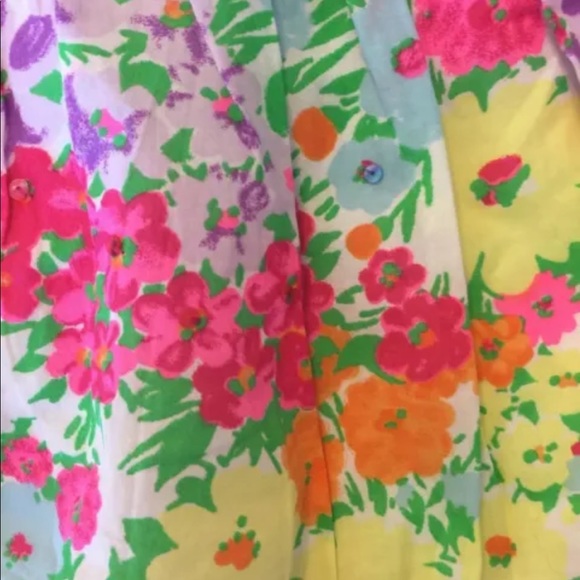 2/$20 Justice Floral Girl Full pleated Floral Skirt Cotton Sz 10 Sequins - Picture 7 of 7